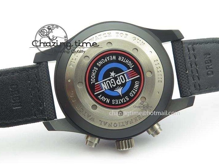 MIROTIME 0812 Pilot Chrono IW388003 Real Ceramic V6F 1:1 Best Edition On Black Nylon Strap A StreetReady 7284